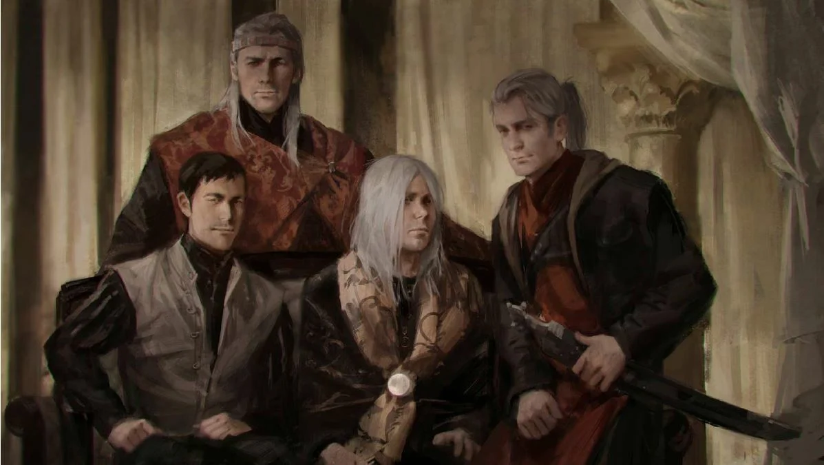 King Aegon the Unlikely and his sons by Karla Ortiz.png