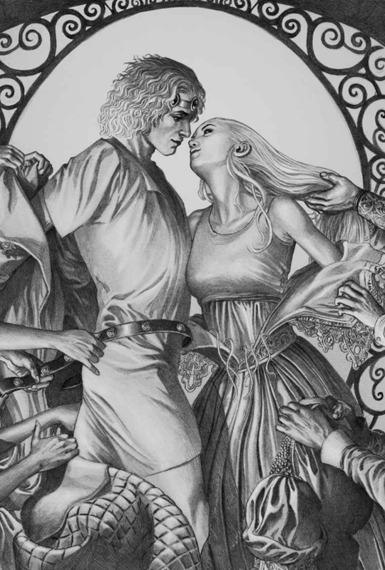 King Jaeherys Targaryen & Queen Alysanne bedding.png