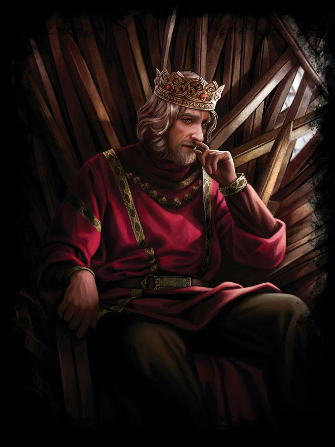 Rei Aenys I no Trono de Ferro Magali Villeneuve.jpg