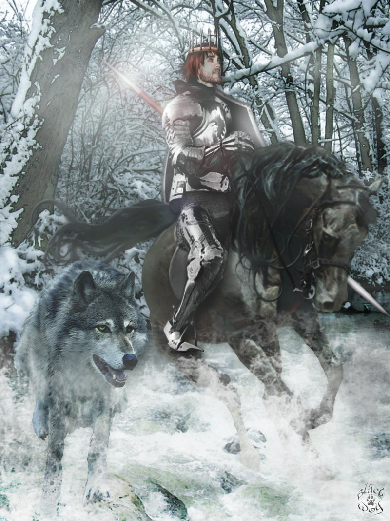 Robb Stark and Grey Wind by Blackwolf Studio.jpg