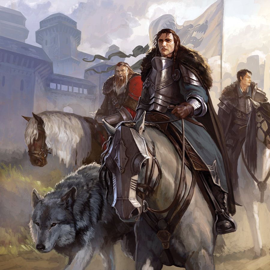 Robb Stark Leaving Winterfell by DiegoGisbertLlorens.jpg