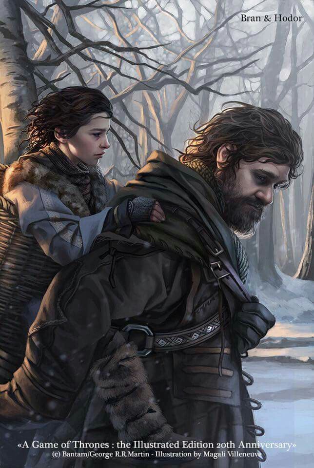 Bran Stark and Hodor by Magali Villeneuve.jpg